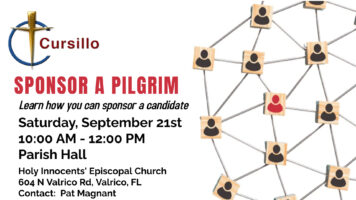 Sponsoring a Pilgrim – Cursillo Meeting Sept. 21 10:00 AM-Noon Featured Image