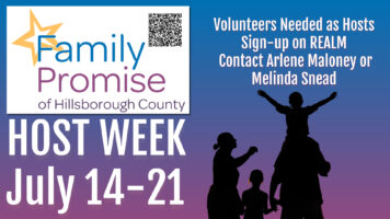Family Promise Host Week July 14 – 21 Volunteers Needed Featured Image