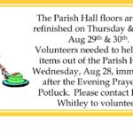 Parish Hall Floor Refinishing Volunteers Needed 8/28 Thumbnail