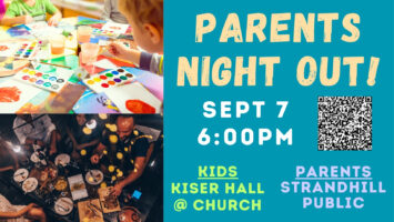 Parents Night Out Sept 7th 6-9PM Featured Image