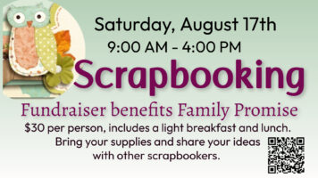 Scrapbooking August 17th, 9 AM – 4 PM Featured Image