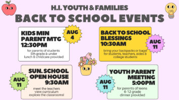 Sunday School Open House 8/11 9:30 – 10:15 AM Featured Image